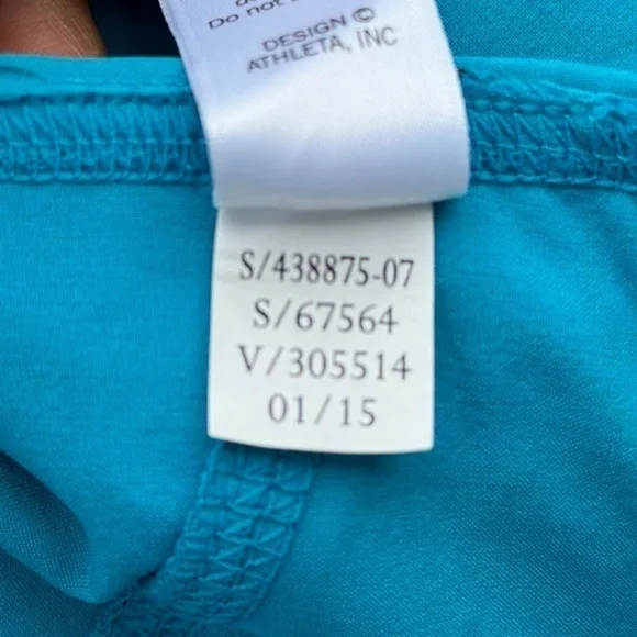 Athleta ‘Ready Set’ Athletic Shorts in Turquoise Blue Size Small - Picture 9 of 10